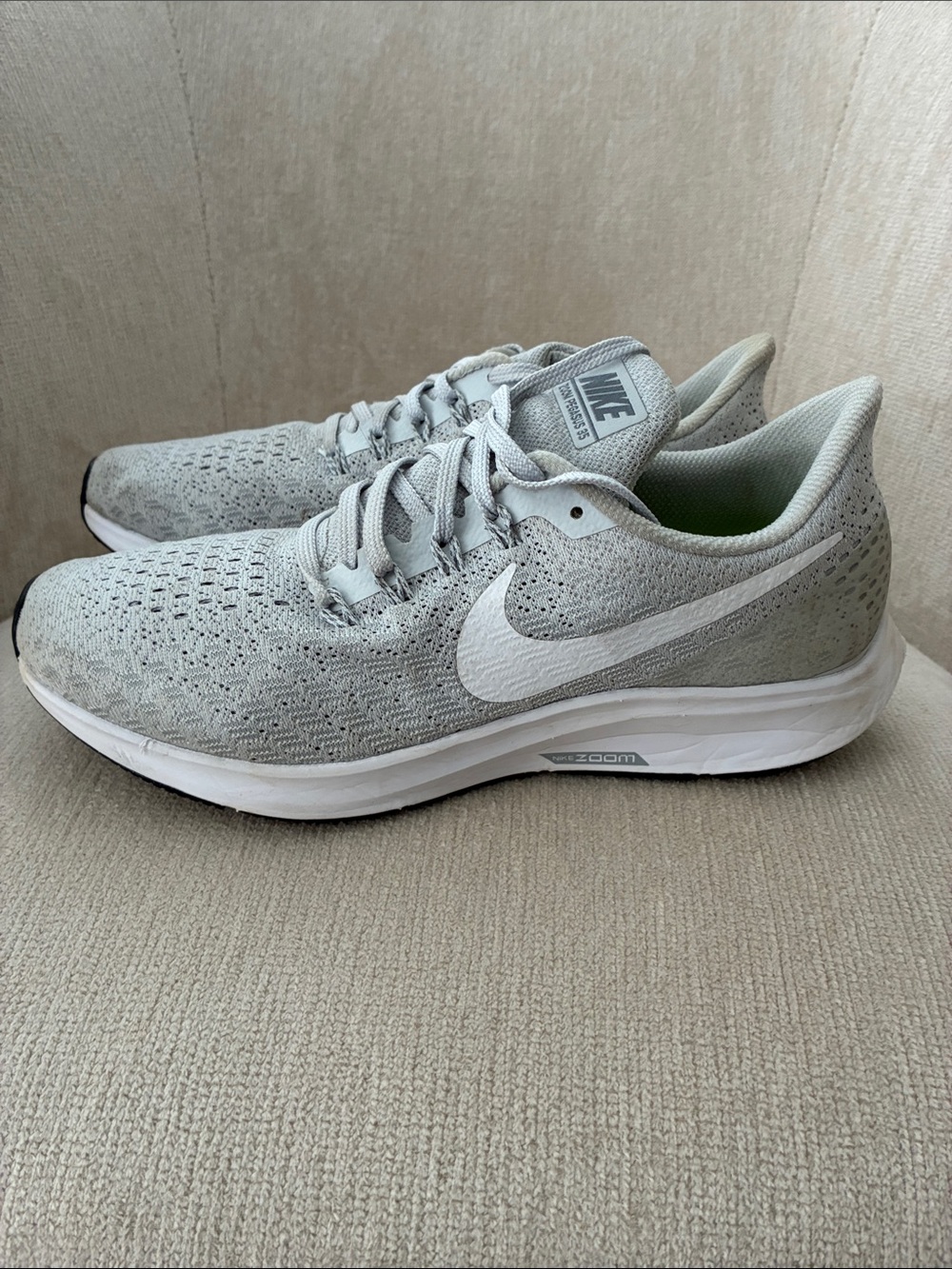 Nike Zoom Pegasus 35 Running Shoes Athletic Sneakers Gray SZ 8.5